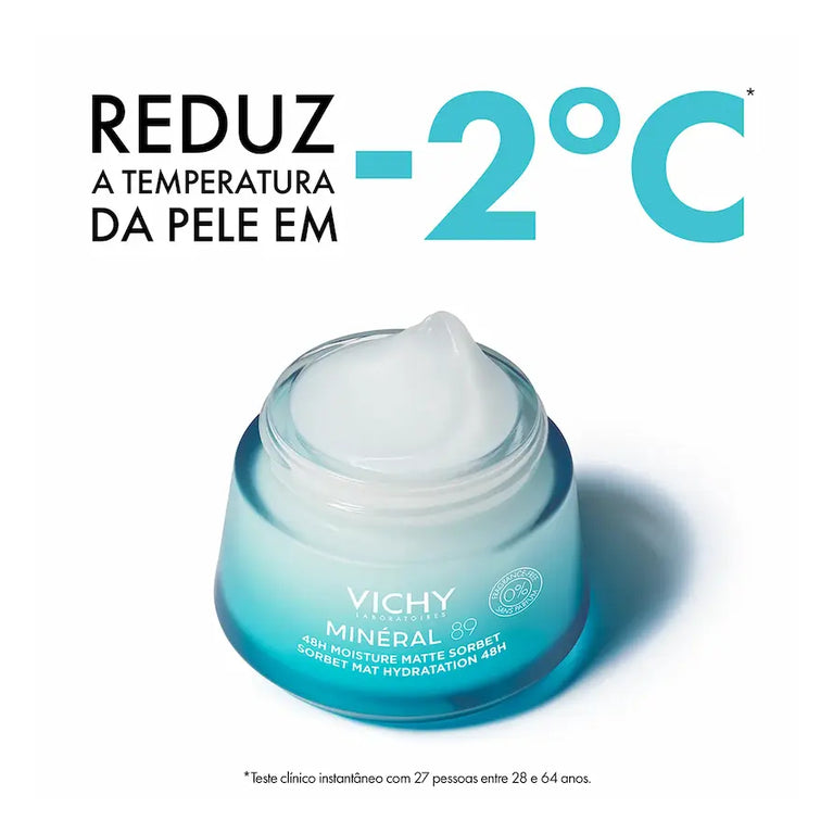 Gel Hidratante Facial Vichy Minéral 89 Sobert Matte 48h 50ml