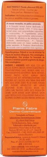 Avène Mat Perfect Fluido Ultramate Fps 60 Protetor Solar 40g - Drogaria Poupa Centro