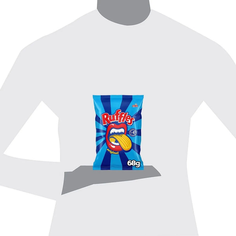 Batata Frita Ondulada Original Elma Chips Ruffles 68g