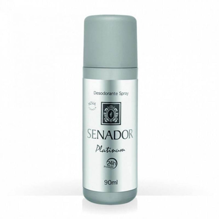 Desodorante Senador Spray Platinum 90ml - Drogaria Poupa Centro