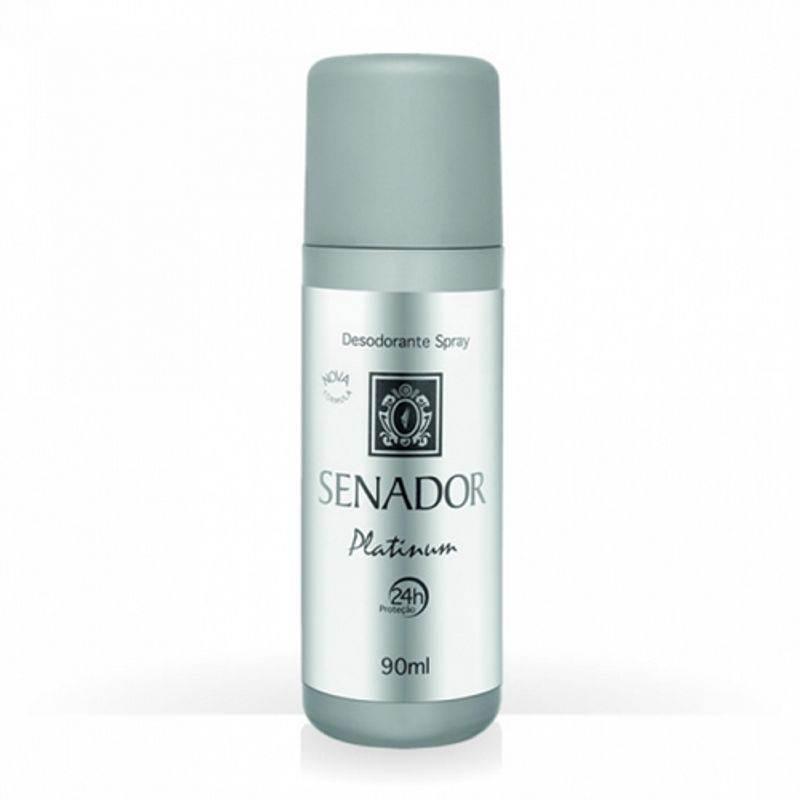 Desodorante Senador Spray Platinum 90ml - Drogaria Poupa Centro