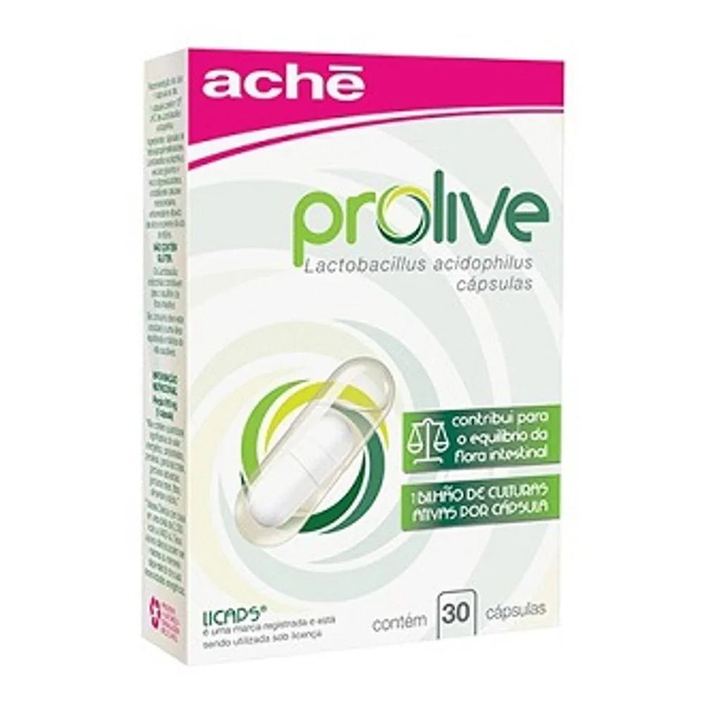Suplemento Probiótico Prolive  - 15 Cápsulas
