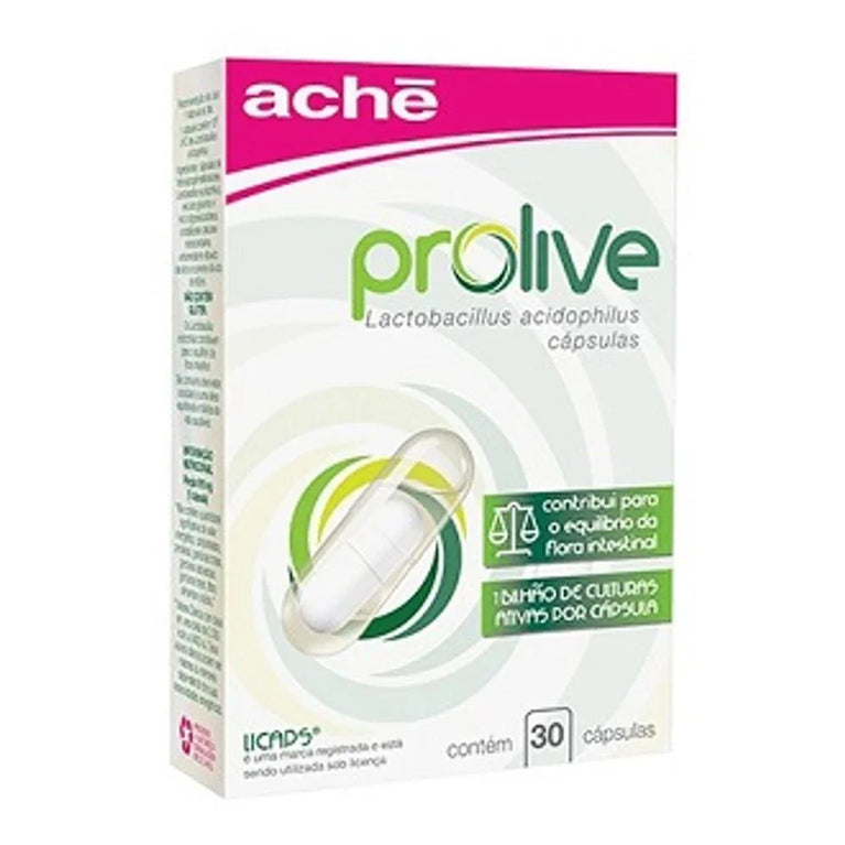Suplemento Probiótico Prolive  - 15 Cápsulas