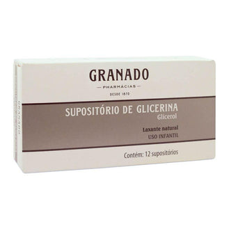 Supositório Glicerina Granado Infantil - 12 Supositórios - Drogaria Poupa Centro