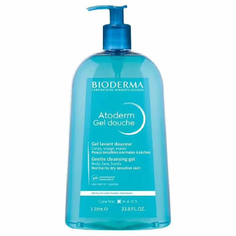 Gel de Banho Bioderma Atoderm Gel Douche Higiene Diária Antirressecamento 1L