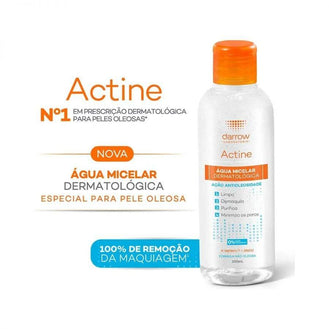 ACTINE AGUA MICELAR PELES OLEOSAS 100ML - Drogaria Poupa Centro