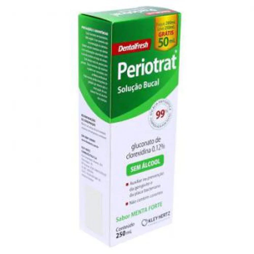 Solução Bucal Periotrat Menta Sem Álcool - 250Ml
