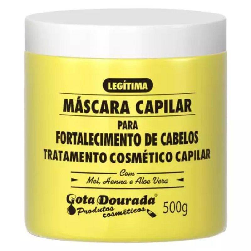 Máscara Capilar Fortalecimento Gota Dourada 500g - Drogaria Poupa Centro