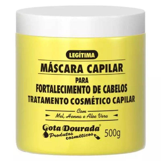 Máscara Capilar Fortalecimento Gota Dourada 500g - Drogaria Poupa Centro