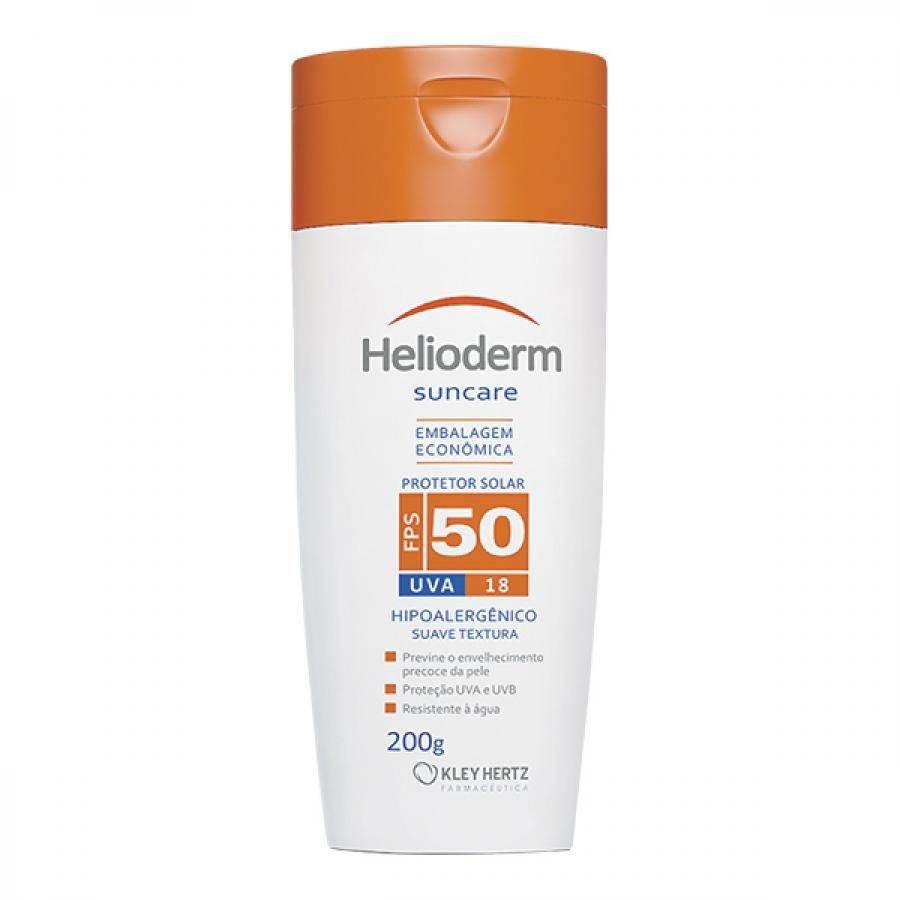 Protetor Solar Helioderm Suncare FPS50 Com 200g - Drogaria Poupa Centro