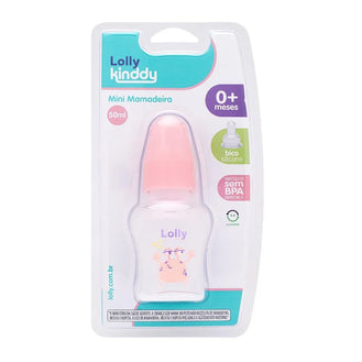 Mini Mamadeira Lolly - 50ml Rosa