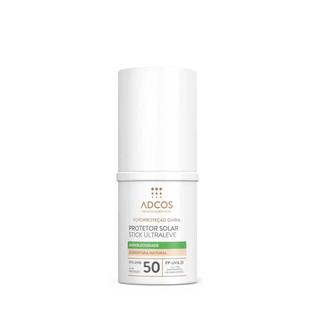 Protetor Solar Facial Adcos Stick Ultraleve FPS50 Peach 15g