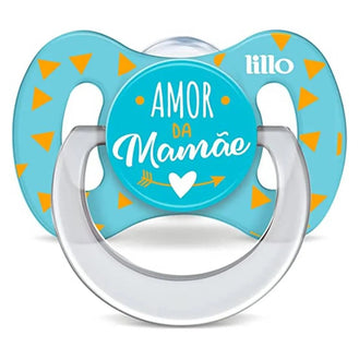 Chupeta Lillo Funny Amor Menina Tamanho 1 Azul