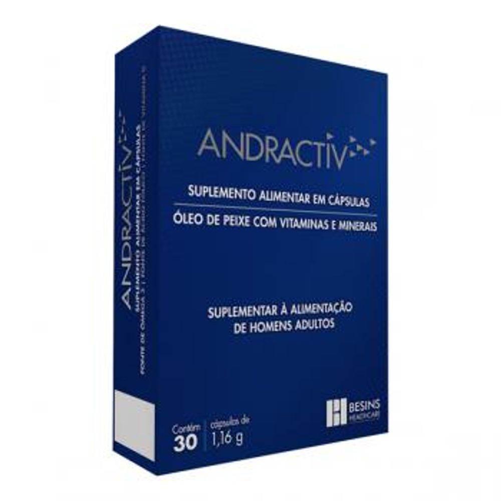 Andractiv 30 Cápsulas - Drogaria Poupa Centro