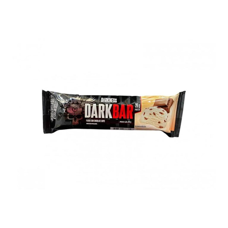 Dark Bar (90g) - Nova Embalagem - Sabor: Flocos c/ Chocolate Chips