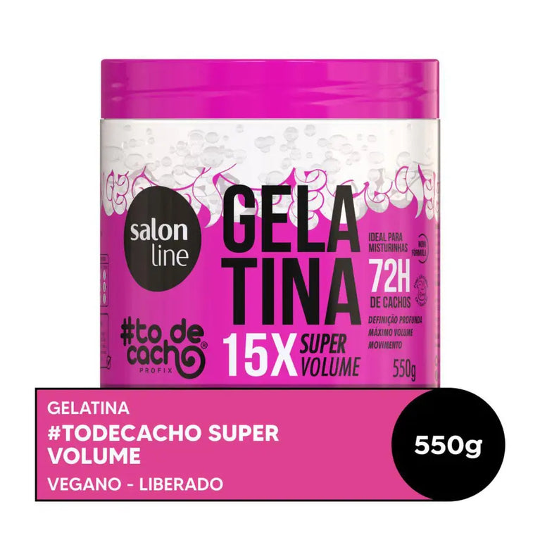 Salon Line #Todecacho Gelatina 550G Vai Ter Volume Sim!