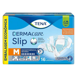 Fralda Tena Slip Dermacare M C/16 - Drogaria Poupa Centro