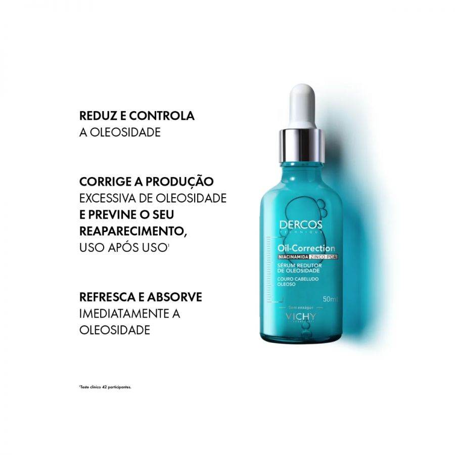 Dercos Sérum Redutor de Oleosidade Oil-Correction 50ml Vichy - Drogaria Poupa Centro