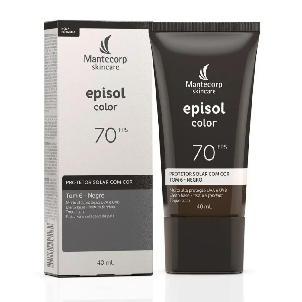 Protetor Solar Facial Episol Color FPS 70 Tom 6 40ml