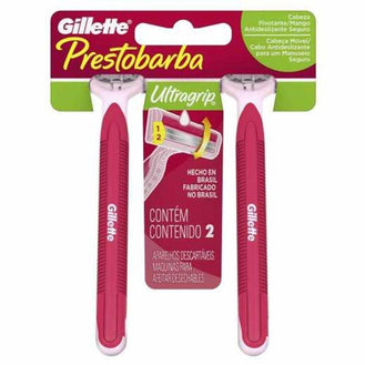 Aparador Barba Prestige UltraGrip Feminino Movel C/2 C/Aloe Vera - Drogaria Poupa Centro