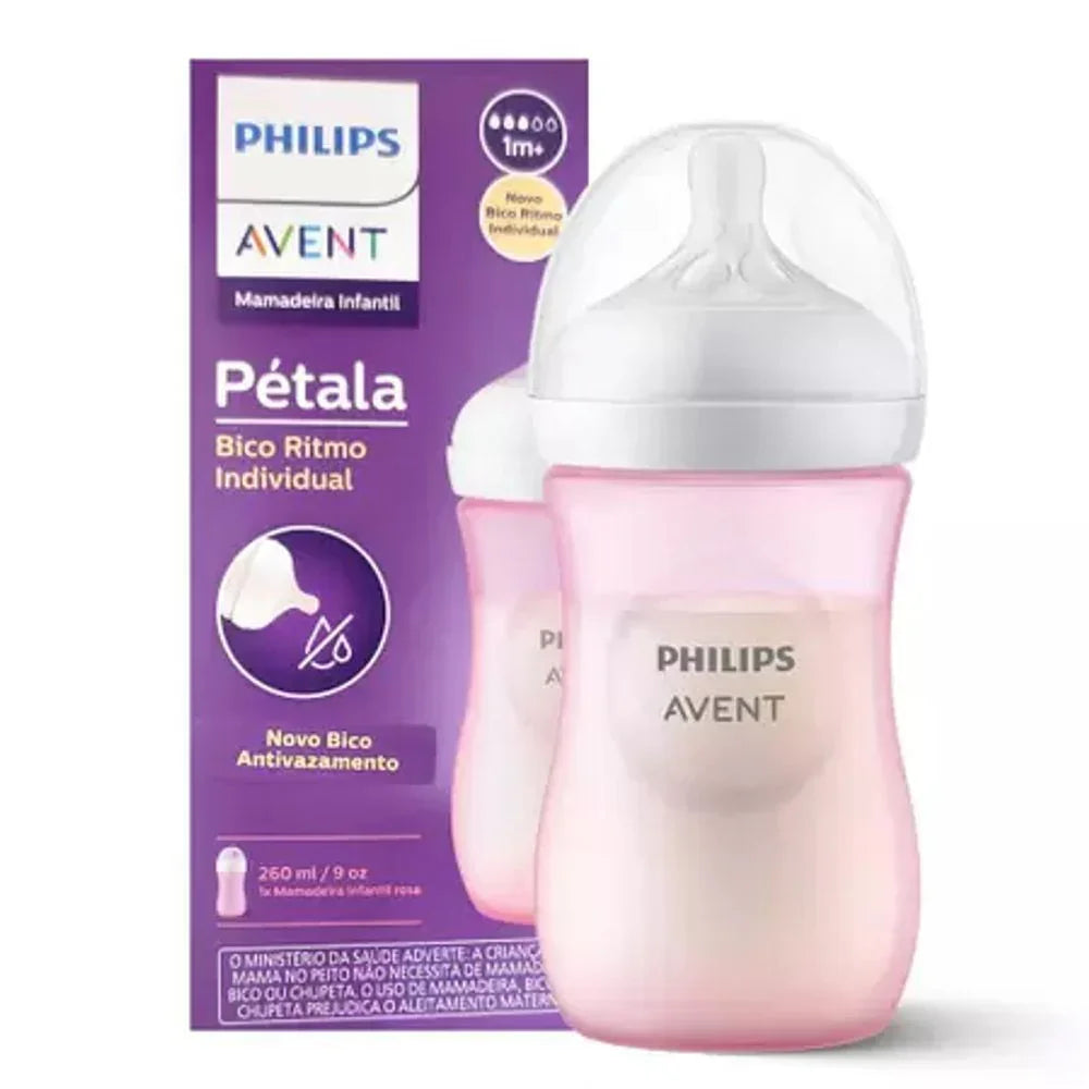 Mamadeira Avent 260Ml Petala 3.0 Rosa