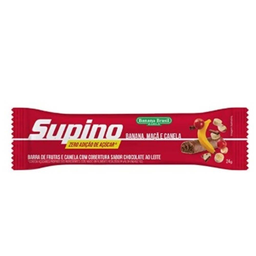 Barra de Frutas Zero Supino Maçã e Canela - 24G - Drogaria Poupa Centro