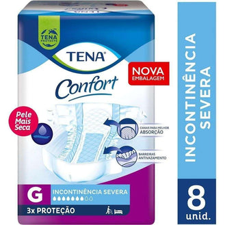 Fralda Geriatrica Tena Confort G 8 unidades