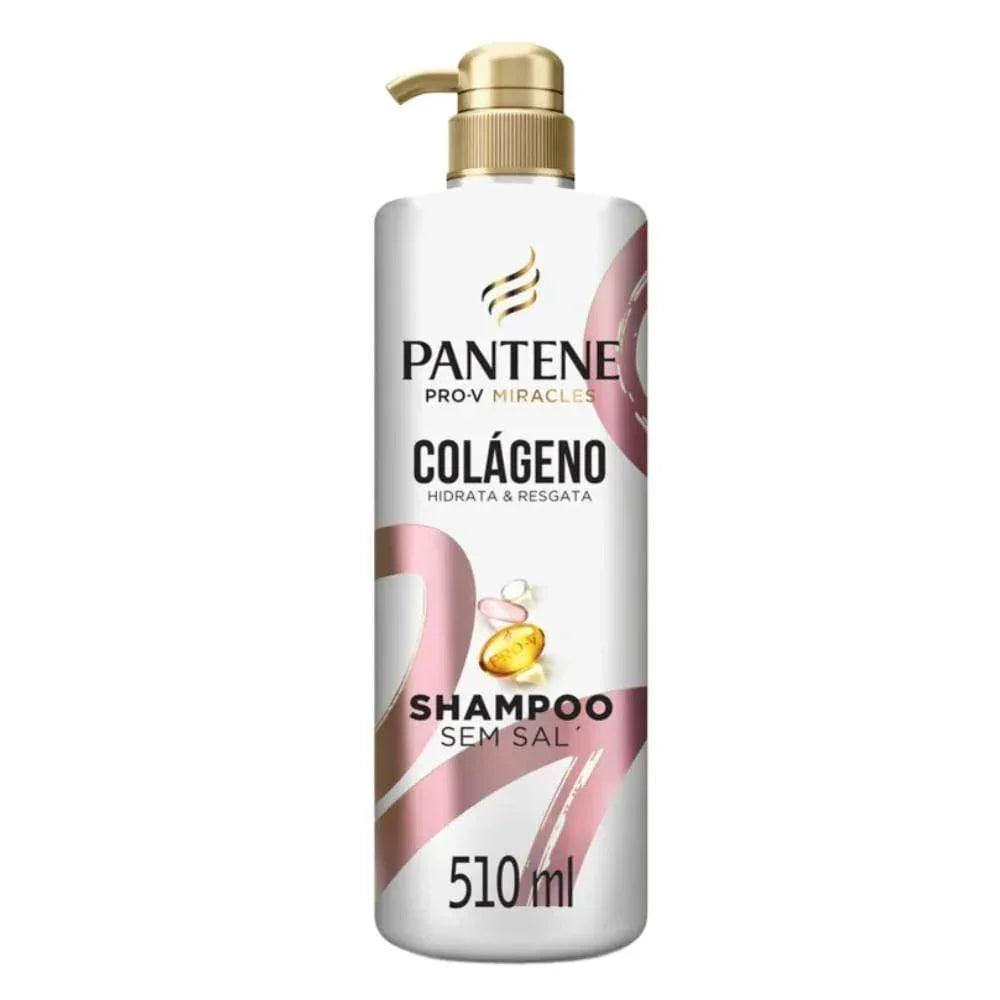 Shampoo Pantene Colágeno 510ml Hidratação e Resgate - Drogaria Poupa Centro