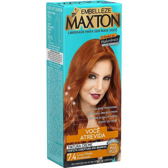 Tintura Maxton Kit Pratic Nº7.4 Loiro Medio Acobreado - EMBELEZZE - Drogaria Poupa Centro