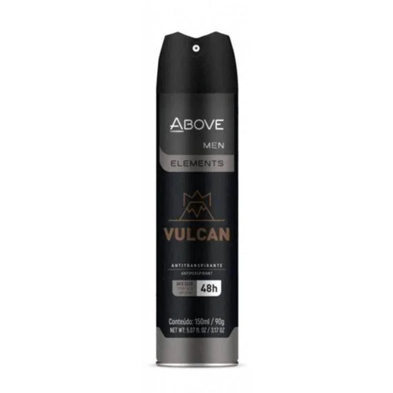Desodorante Above Aerosol Men Vulcan 150ml - Drogaria Poupa Centro
