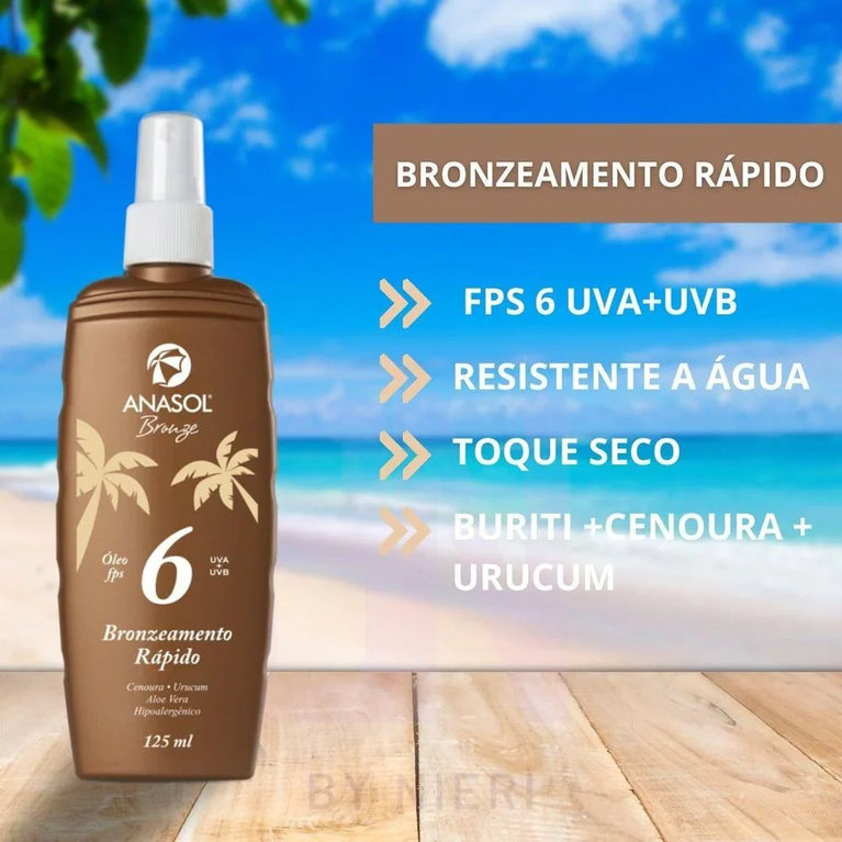 Óleo bronzeador FPS06 Anasol 125ml