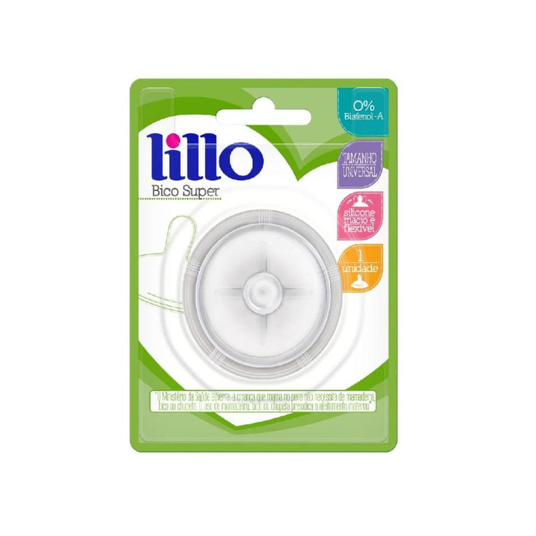 Bico De Mamadeira Lillo Super Silicone Tamanho Universal 1 Unidade