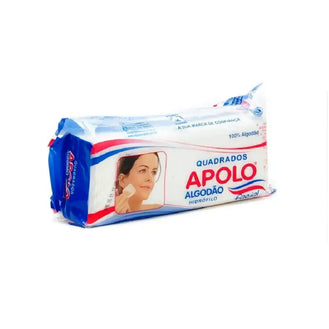 Algodão Apolo Quadrado Facial 50g para Limpeza de Pele