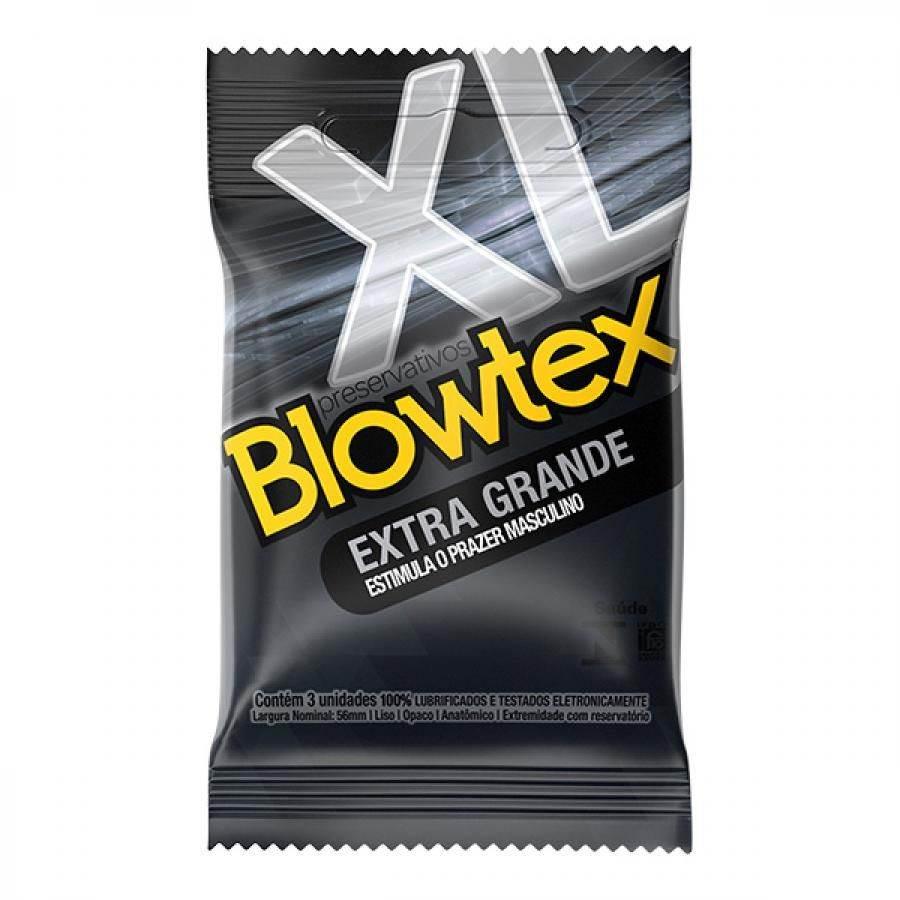 Preservativo Blowtex Extra Grande Com 3 Unidades - Drogaria Poupa Centro