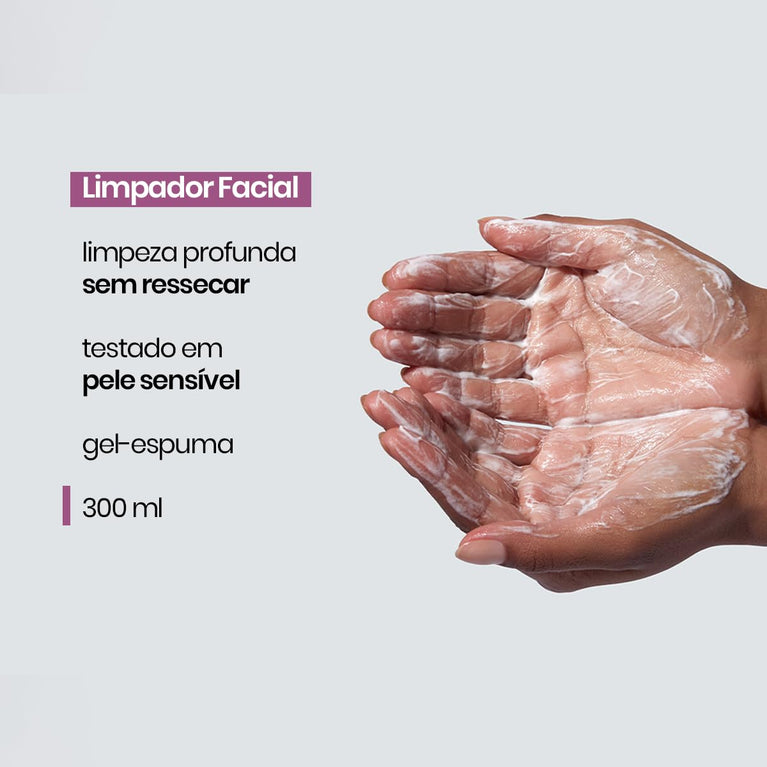 Limpador Facial Sallve 300ml Niacinamida e Extrato de Moringa