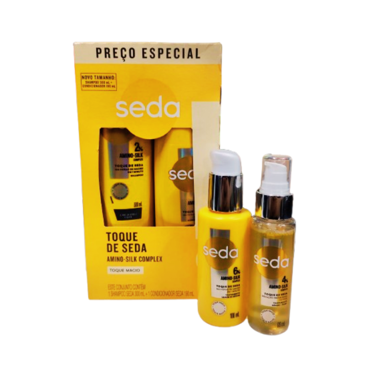 Kit Seda Toque De Seda Shampoo + Condicionador + Sérum + Óleo