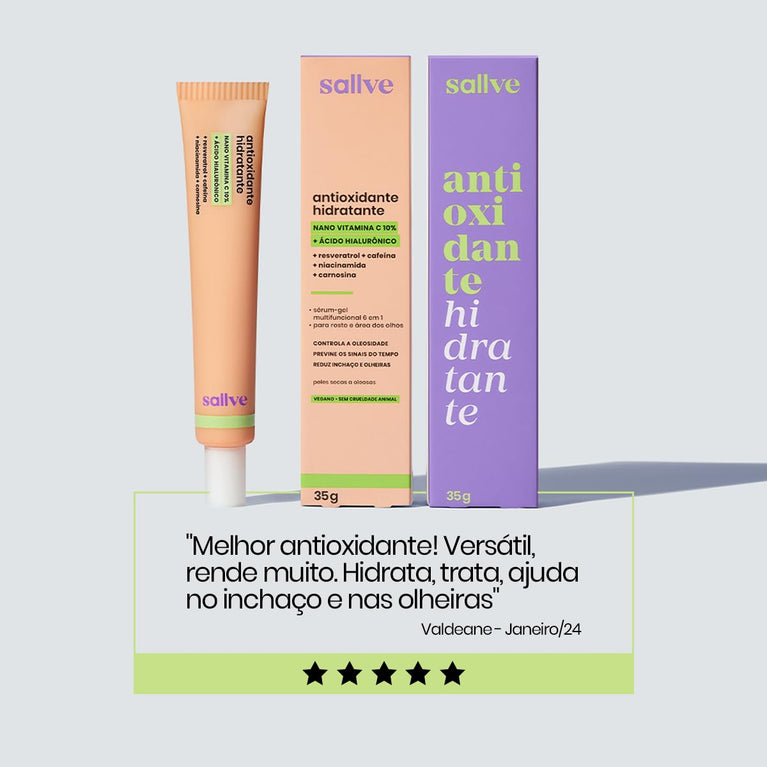 Sallve Antioxidante Hidratante 35G Nano Vit C 10% Ác Hialurônico