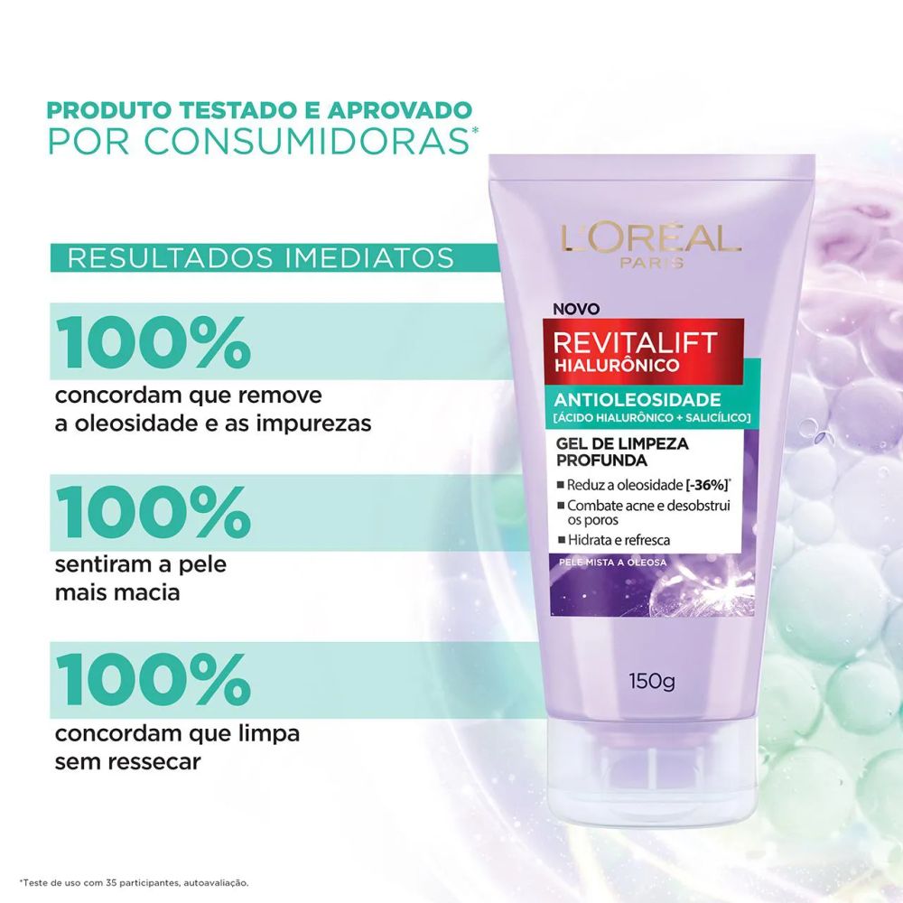 Gel Revitalift Hialur Oil Control 80Gr P Loreal .