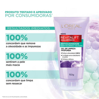 Gel Revitalift Hialur Oil Control 80Gr P Loreal .