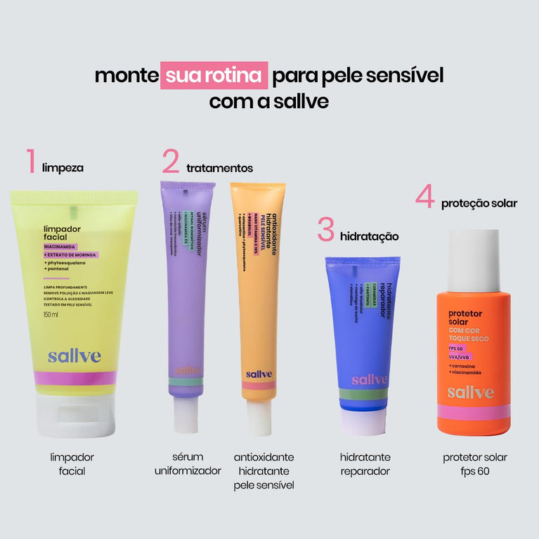 Sallve Antioxidante HIdratante Pele Sensível 35g - Vitamina C