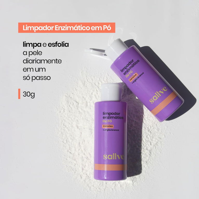 Sallve Limpador Enzimático Em Pó 30G Papaína