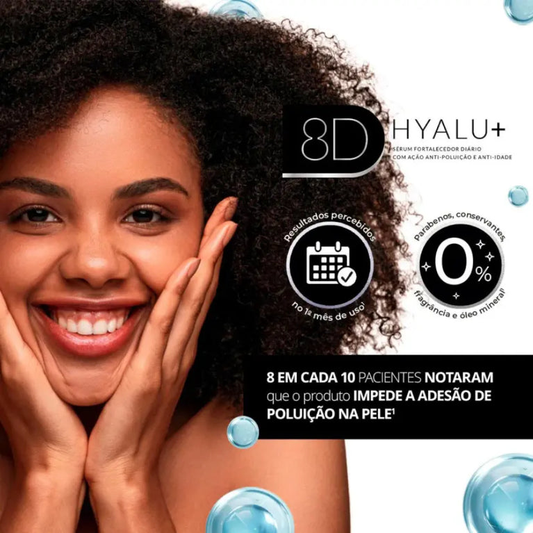 Kit Sérum Facial Fortalecedor Profuse 8D Hyalu+ Anti-idade 50ml + 30ml