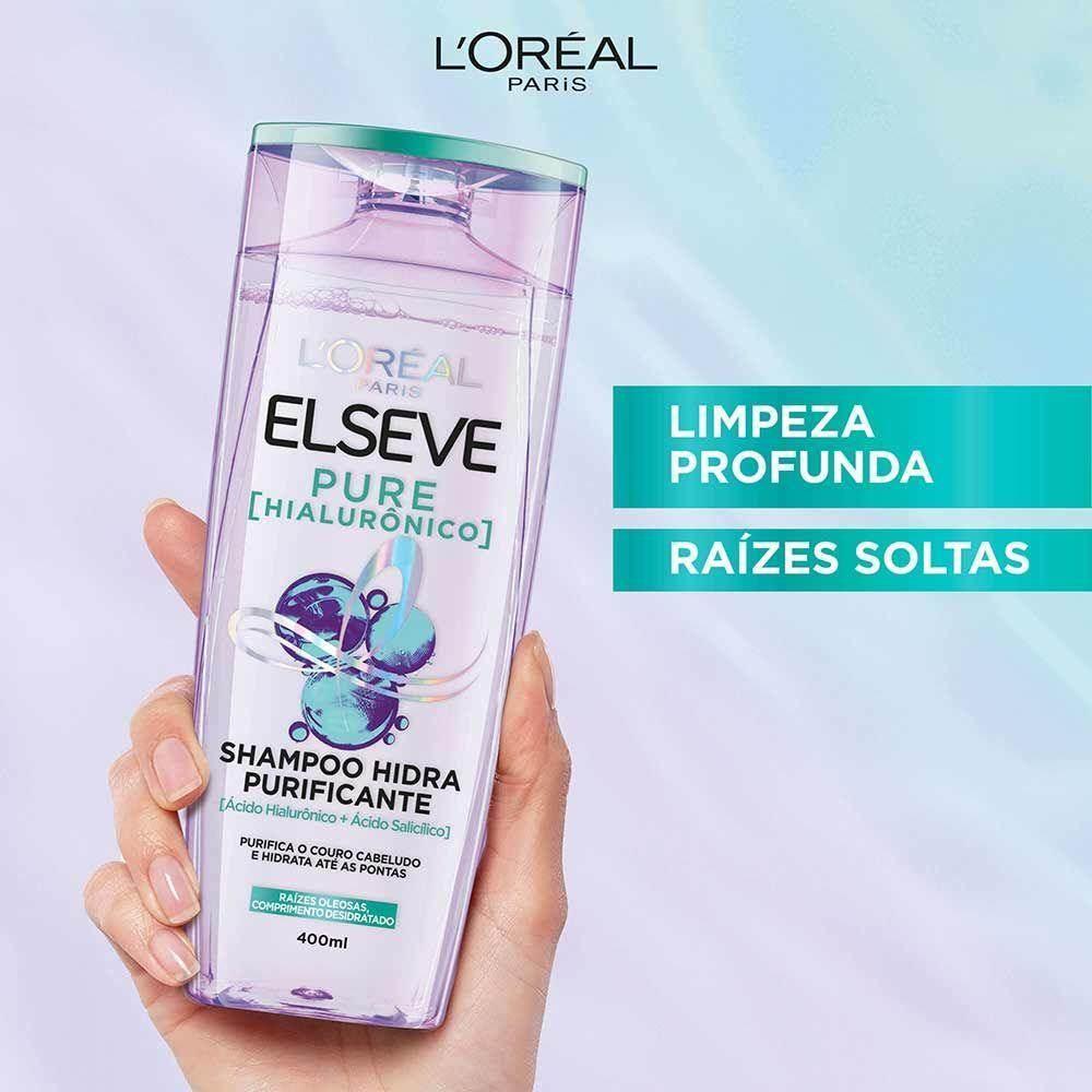 Shampoo Elseve Pure Hialurônico 400ml - Drogaria Poupa Centro