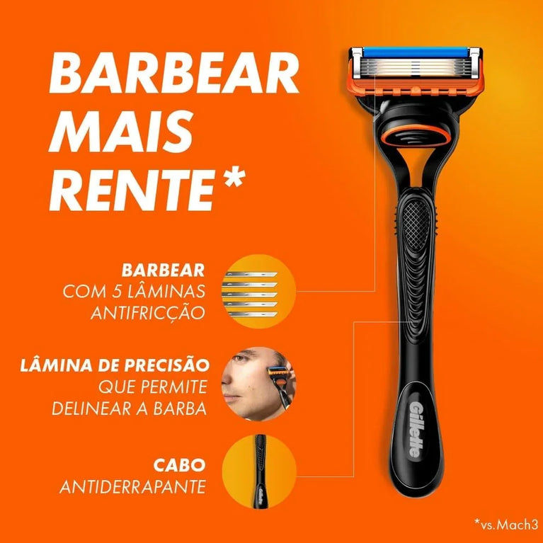 Gillette Carga Para Aparelho De Barbear Fusion5 4 Unidades - Drogaria Poupa Centro