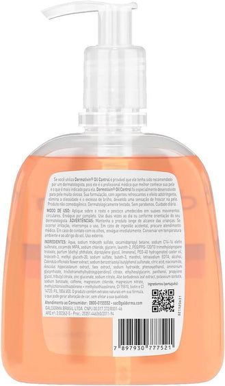 Dermotivin Sabonete Líquido Facial Pele Oleosa Oil Control 300ml - Drogaria Poupa Centro