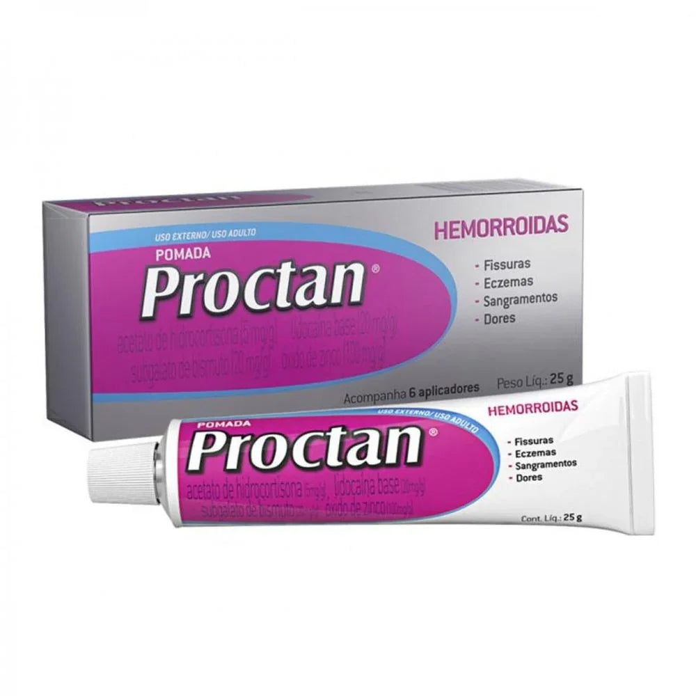 Proctam Pomada 5Mg/G+20Mg/G+20Mg/G+100Mg/G - 25G