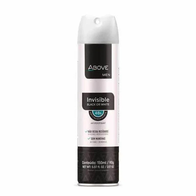 Desodorante Antitranspirante Above Men Invisible 150mL - Drogaria Poupa Centro