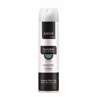 Desodorante Antitranspirante Above Men Invisible 150mL - Drogaria Poupa Centro