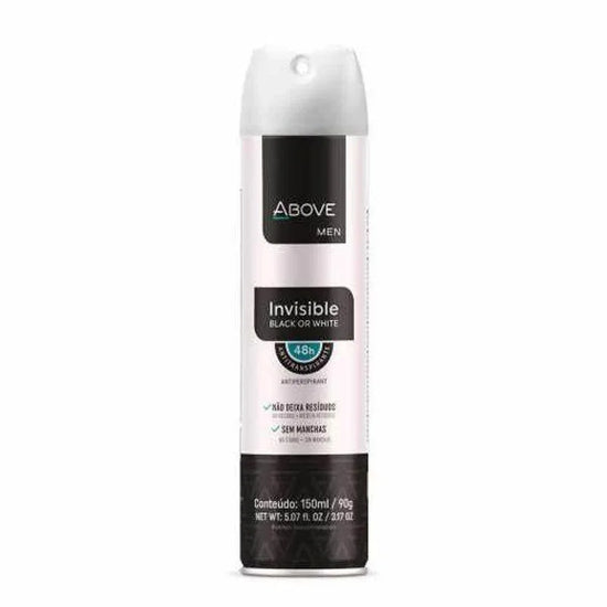 Desodorante Antitranspirante Above Men Invisible 150mL - Drogaria Poupa Centro