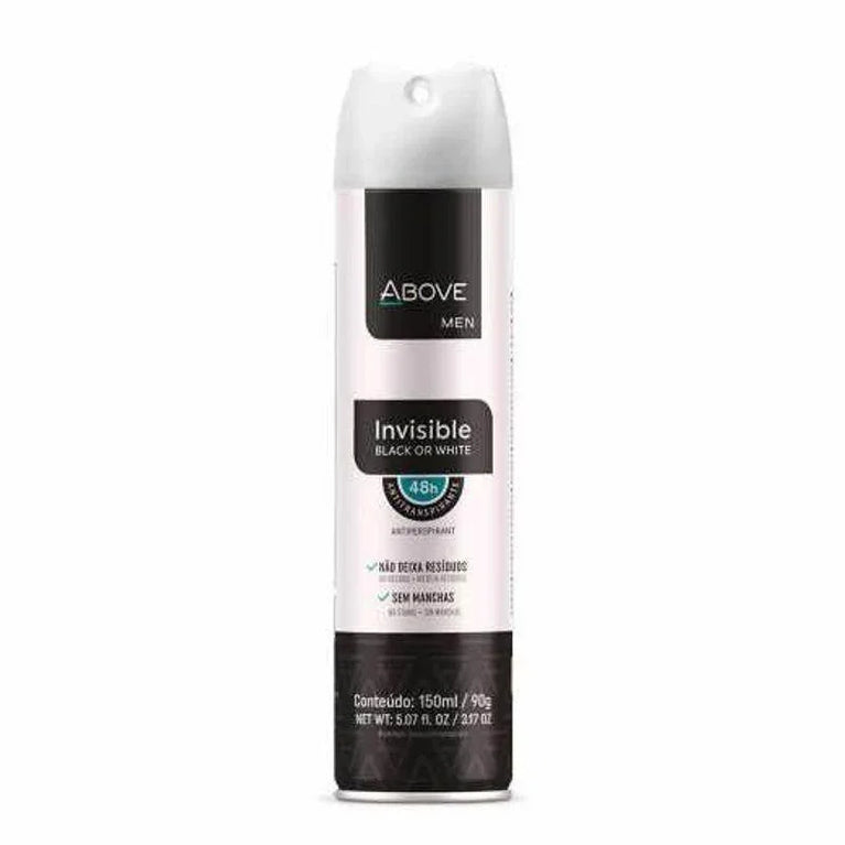 Desodorante Antitranspirante Above Men Invisible 150mL - Drogaria Poupa Centro